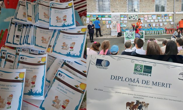 THE FIRST EDUCATIONAL PROGRAMME ON ANIMAL WELFARE IN TULCEA HEADED BY SAVA’S SAFE HAVEN AND SPONSORED BY OIPA INTERNATIONAL